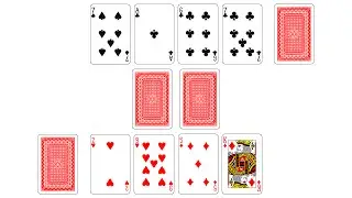 【2人トランプ】スピードの遊び方､やり方､ルール/how to play Speed【2pcards】