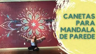 CANETAS PARA DESENHAR MANDALA NA PAREDE  | Taty Alencar