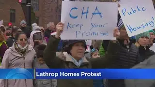 Protesters march, say CHA has broken promises about Lathrop Homes