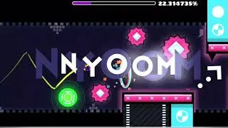 Geometry Dash I nyoom (medium demon) by: cerufiffy - 100% (3 coins)