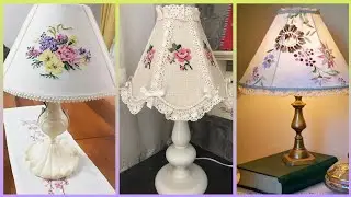 So Beautiful Cross Stitch Table lamp Cover ideas #crossstitch #handmade #trending 