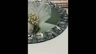 Mirror glass plate for wedding #glasses #homedecor #disposableglass #weddingevent