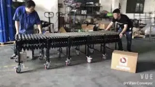 Heavy Duty V Belt Flexible Motorized Roller Conveyor