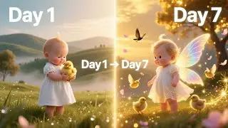 &ldquo;Day 1 to Day 7 Magical Baby Transformation ✨ | 3d AI Animation | Cute Baby & Chicks Story
