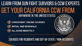 Get your California Concealed Carry Permit Online #californiaccw #concealedcarrynation