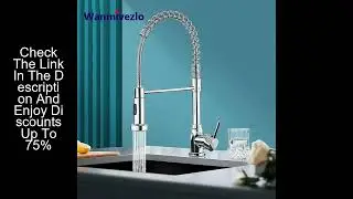 Spring Pull Down Kitchen Faucets Stream Spray Head Hot Cold Water Tap Stainless steel Rotation Kitch