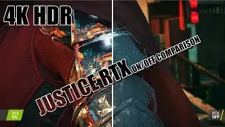 Justice RTX Ray Tracing On vs Off Comparison