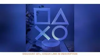 For Playstation Logo 3D Night Lamp Gaming Room Desk Setup Lighting Decor on the table Game Sensor Li