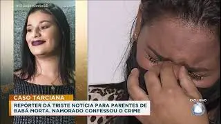 Repórter dá triste notícia para parentes de babá morta, namorado confessou o crime - Cidade Alerta