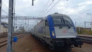 EU44-003 z IC 37000/56 Wawel do Berlina wjeżdża na stację Gliwice