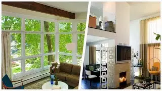 75 Contemporary Family Room With Yellow Walls Design Ideas You'll Love ☆