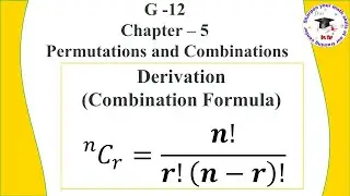 Part (10) - Permutations and Combinations. Combination Formula