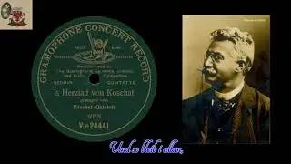 S HERZLAD VON KOSCHAT - Koschat-Quintett Wien 1907