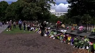 Mourners Visit Site of Mosque Shooting