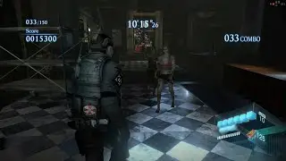 Resident Evil 6 mercenaries mod map ( Ivy University ) - solo 150 c full - Agent