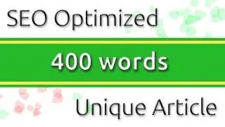Get a 400 words article for 5$