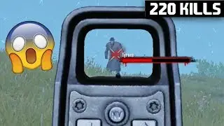 FIGHTING WITH ZOMBIE BOSS TYRANT! l 220 KILLS l PUBG MOBILE