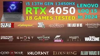 Lenovo LOQ : i5 13th Gen 13450HX RTX 4050 - Tested in 18 Games