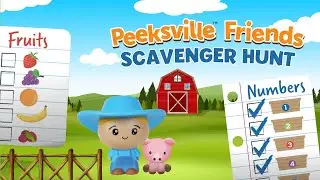 Learn While You Watch! Peeksville Scavenger Hunt for Preschoolers