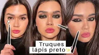 10 TRUQUES COM LÁPIS PARA FAZER NA SUA MAKE! *estou viciada*