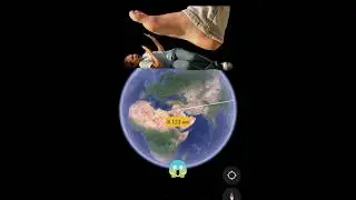 Huge feet😱🦶on Google Earth #shorts #googlemaps #googleearth #armkien
