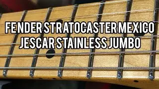 Fender Stratocaster Mexico Refret Jescar Stainless Jumbo #bassboifretworks ep.158 #nobacot