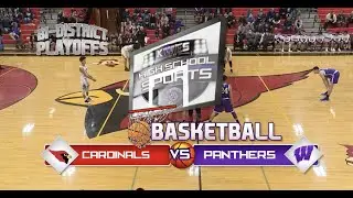 2/19/19 Bi-District Playoffs Weslaco Panthers vs Harlingen Cardinals in Basketball