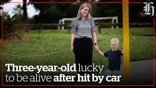 Three-year-old Bodie Hamilton evaded long-term injury after being hit by a car | nzherald.co.nz