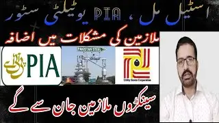 Major Problem's Steel mill, PIA, utility store Employee||@TanveerAyubKhan