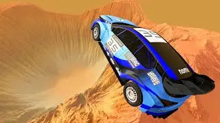 Desert Crater HUGE Cliff Jump | BeamNG Drive Gameplay #110 | Live Stream