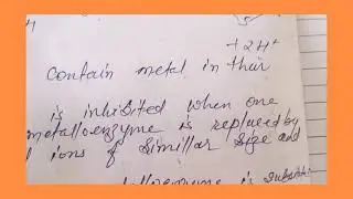 Toxicity of elements and enzymatic effect . # Vandana mali
