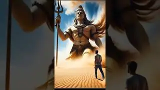 Unbelievable Sandstorm Transformation | Lord Shiva Appears in Real Desert #hindugod #shotfeed
