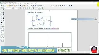 How to draw NMR spectra in ChemDraw software