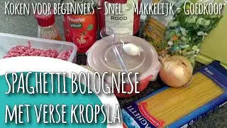 Spaghetti Bolognese met verse kropsla - koken voor beginners Sony HDR CX 405