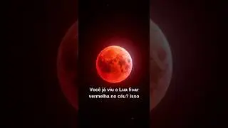 🌕🔴 Por que a Lua Fica Vermelha Durante um Eclipse Lunar?
