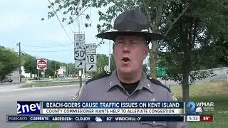 Beach-goers cause traffic issues on Kent Island