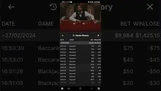 on a 10 losing streak. I need to get a win!!! #baccarat #gamble