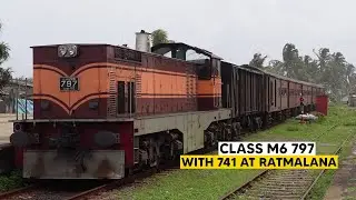 Class M6 797 working the Kalutara mixed train arriving at Ratmalana
