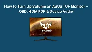 Как увеличить громкость на мониторе ASUS TUF &mdash; OSD, HDMI/DP и звук устройства