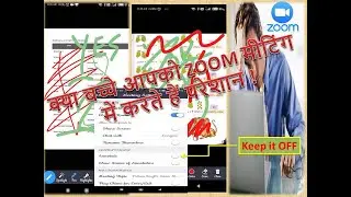 To stop/permit writing on the screen while taking meeting/class with ZOOM app.