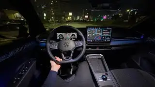 Driving Volkswagen T-ROC 2026 at Night - No Comment!