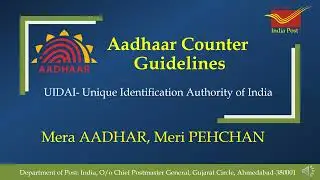Aadhaar Counter Guidelines - UIDAI