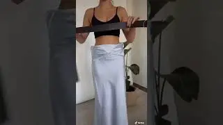 TURNING A MAXI DRESS INTO A SKIRT