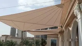 Qatar Doha Villa Sailamor Retractable Sail Shade Systems