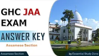 GHC JAA Answer Key (Assamese Section) | 1 February 2026 | Gauhati High Court ❤️