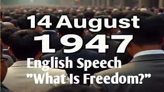 August 1947 Speech in English | Pakistan Independence Day History & Struggle