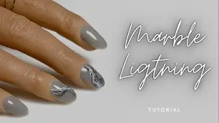 Luminary Esssence Marble Lightning Gel Nail Art Tutorial