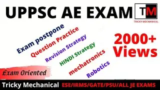 UPPSC-AE 2020|| UPPSC Assistant Engineer Smart Study|Hindi Strategy|Revision |UPPSC AE Mechanical
