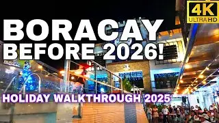 Boracay Night Walk 2025 In 4K HDR | Island Nightlife & Complimentary Dinner At Astoria | Philippines