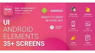 Matta - Material Design Android UI Template / Theme App | Codecanyon Scripts and Snippets